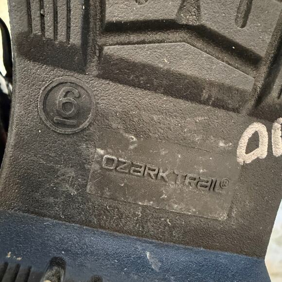 Ozark Trail Black Red Plaid Fur Boot Thinsulate Size 6 Winter Waterproof Insulat - Picture 10 of 14